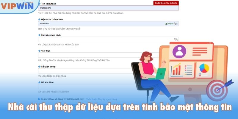 Nhà cái thu thập dữ liệu dựa trên tính bảo mật thông tin
