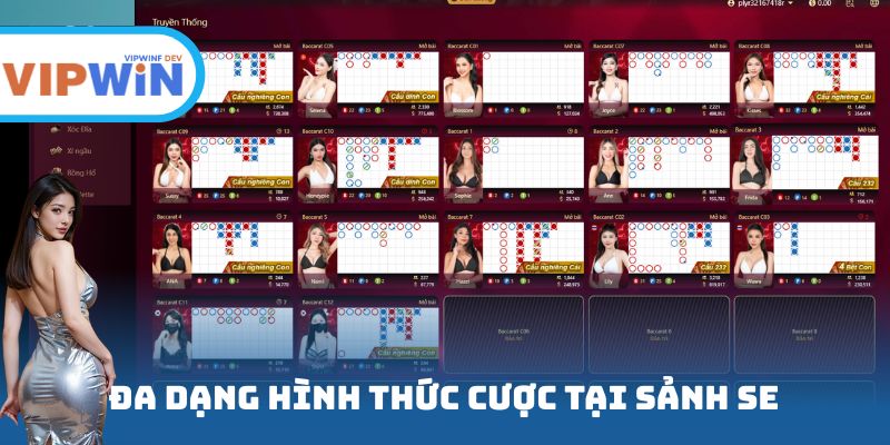 Đa dạng hình thức cược tại sảnh SE