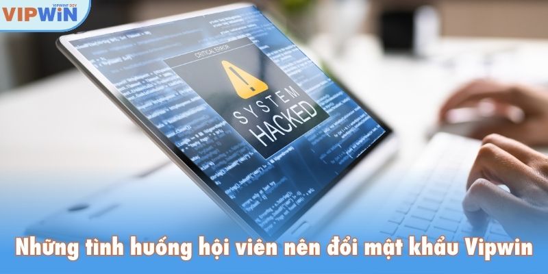 Những tình huống hội viên nên đổi mật khẩu Vipwin