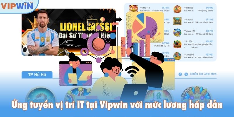 Ứng tuyển vị trí IT tại Vipwin với mức lương hấp dẫn